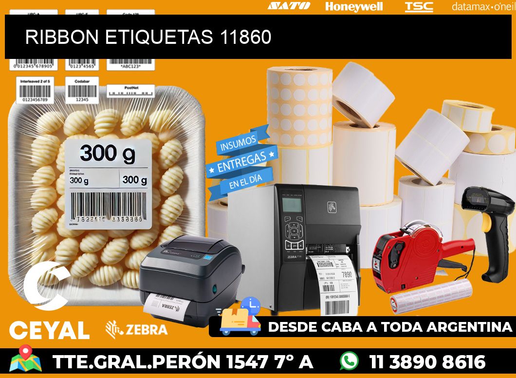 RIBBON ETIQUETAS 11860