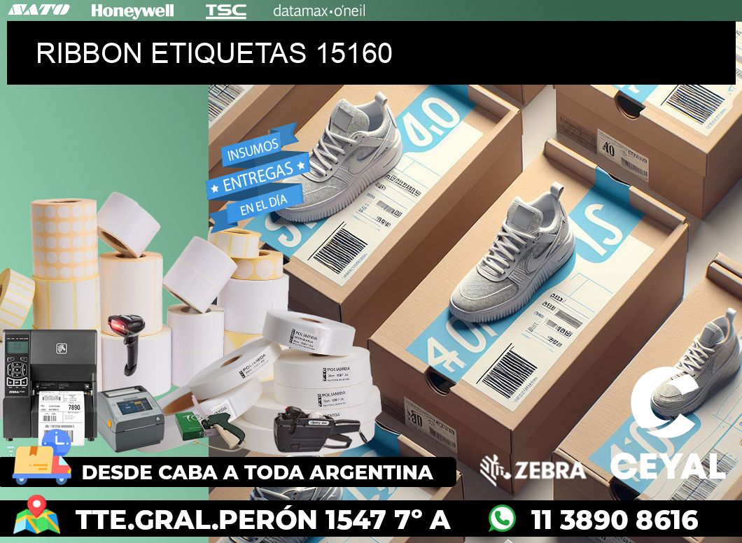 RIBBON ETIQUETAS 15160