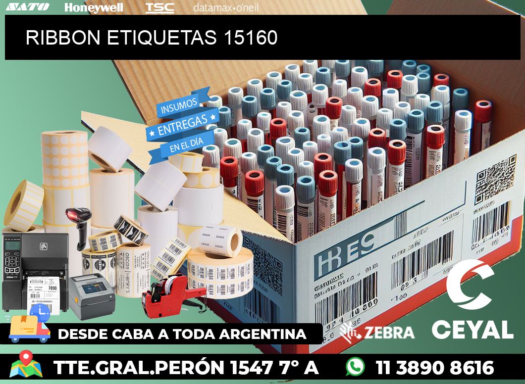RIBBON ETIQUETAS 15160