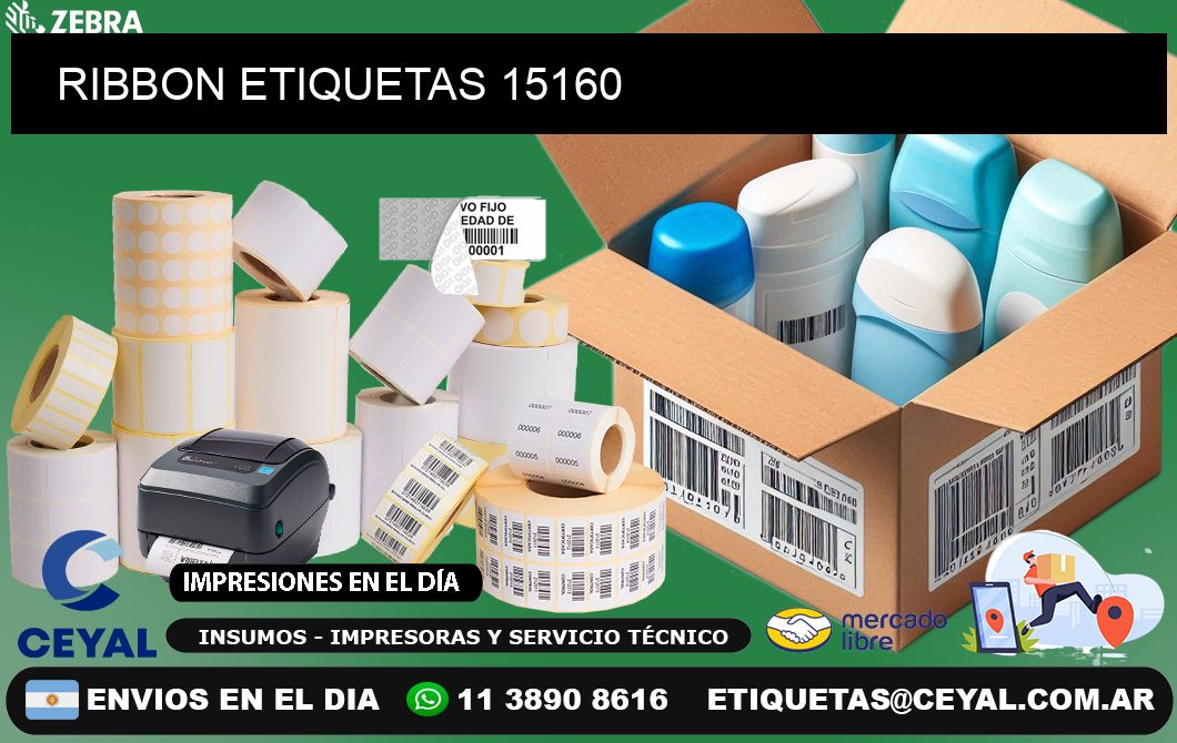 RIBBON ETIQUETAS 15160
