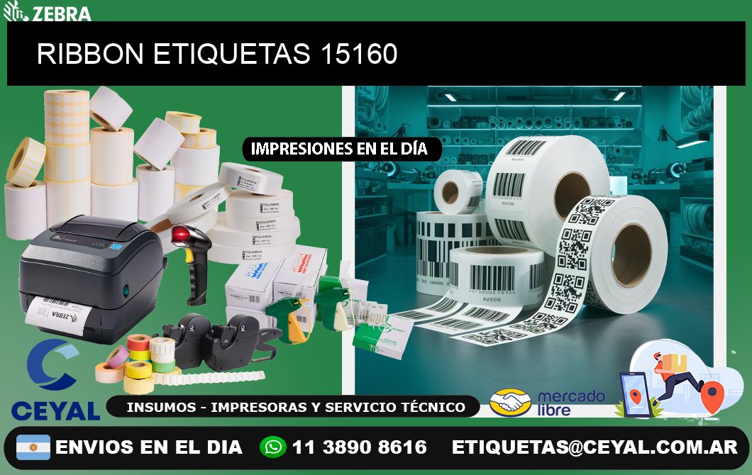 RIBBON ETIQUETAS 15160