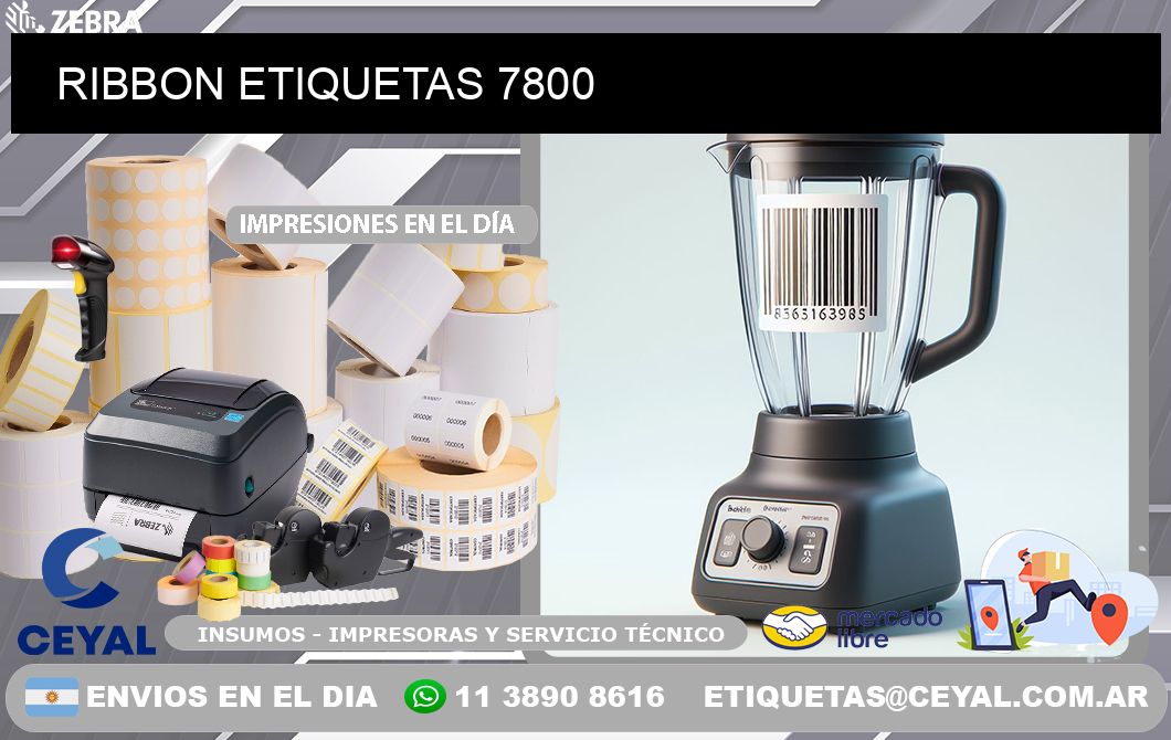 RIBBON ETIQUETAS 7800
