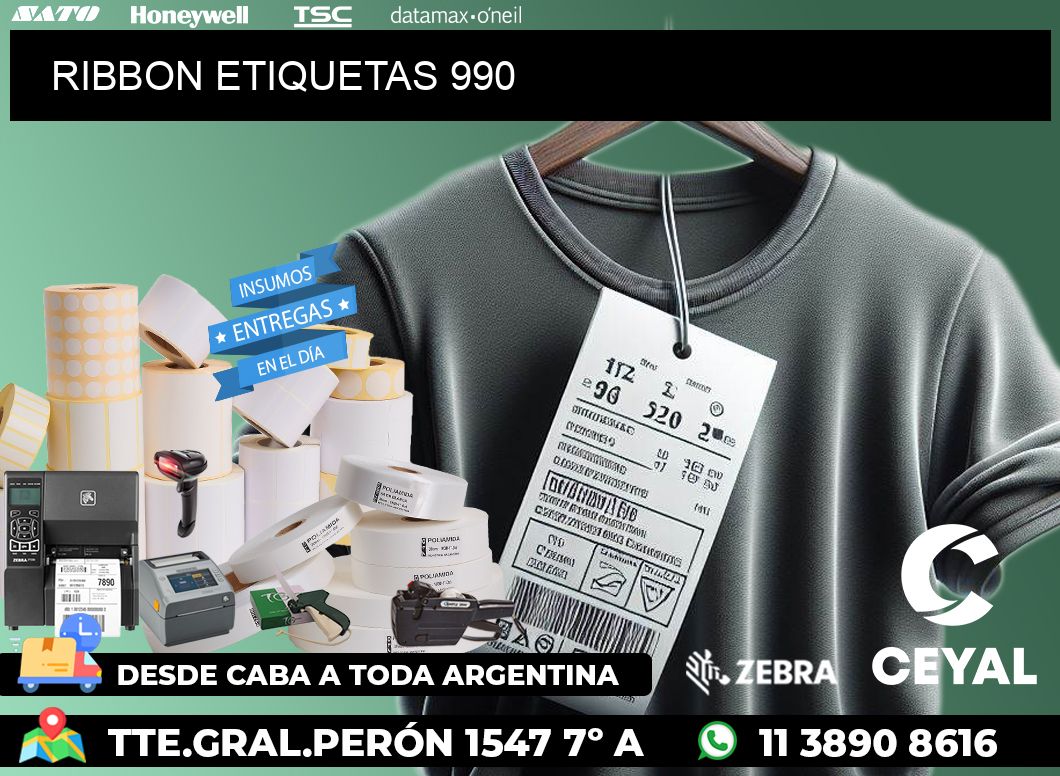 RIBBON ETIQUETAS 990