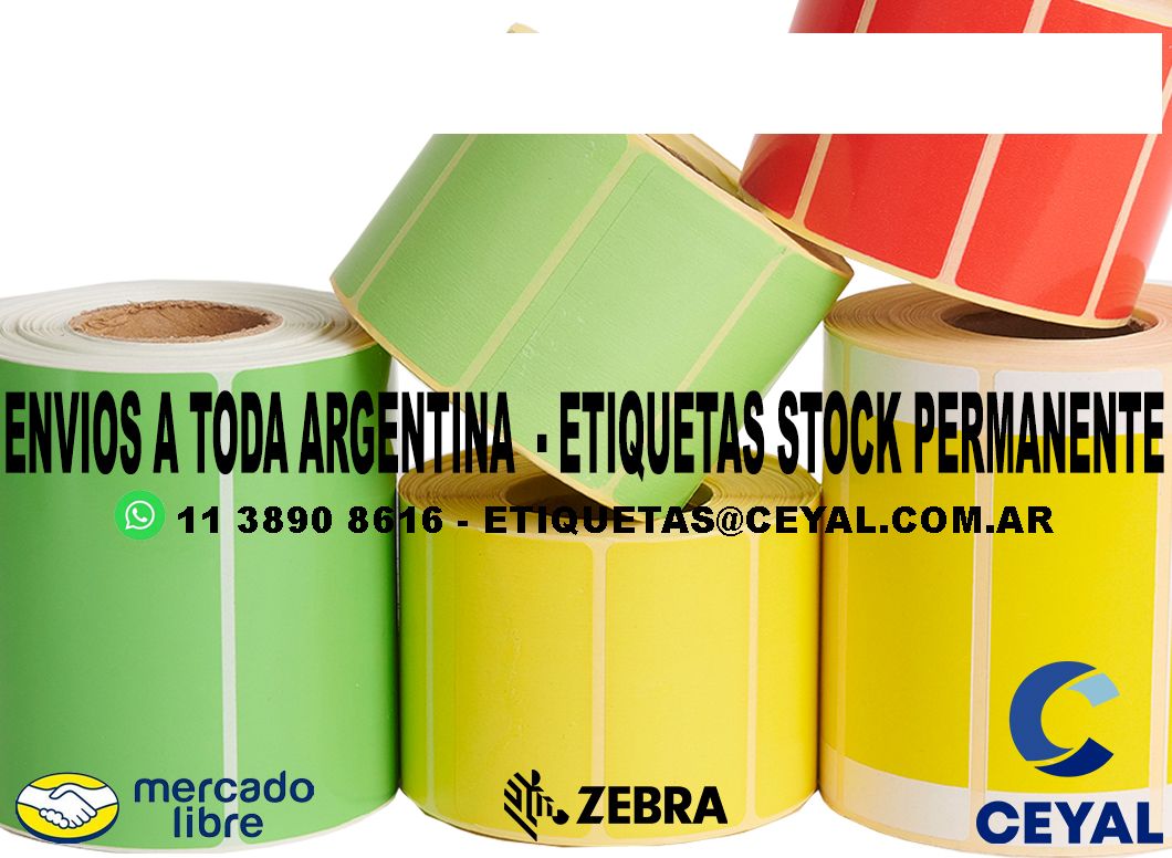 15 CAJAS DE ETIQUETAS  36 x 97 X 1000 UNIDADES