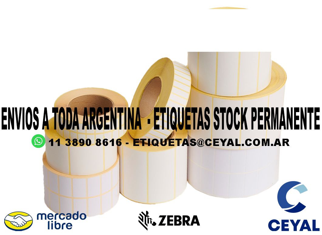 81 ETIQUETAS DE PAPEL TERMICO 24 x 30 X5000 UNIDADES