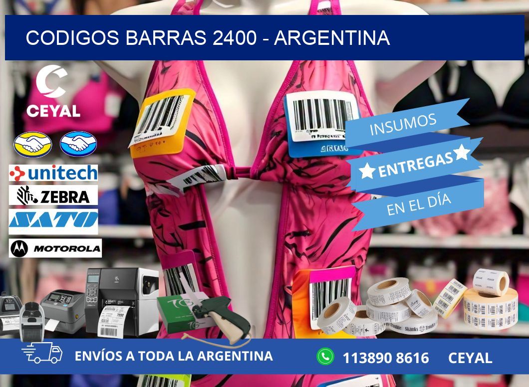 CODIGOS BARRAS 2400 - ARGENTINA