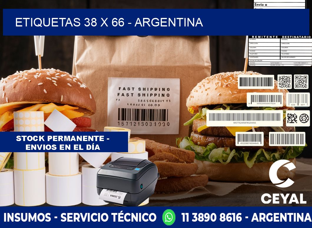 ETIQUETAS 38 x 66 - ARGENTINA