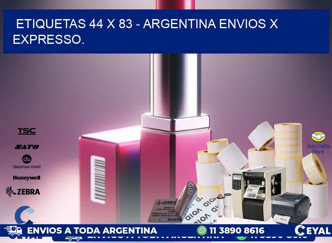 ETIQUETAS 44 x 83 – ARGENTINA ENVIOS X EXPRESSO.
