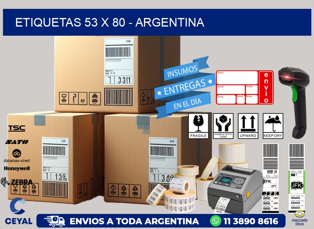 ETIQUETAS 53 x 80 - ARGENTINA