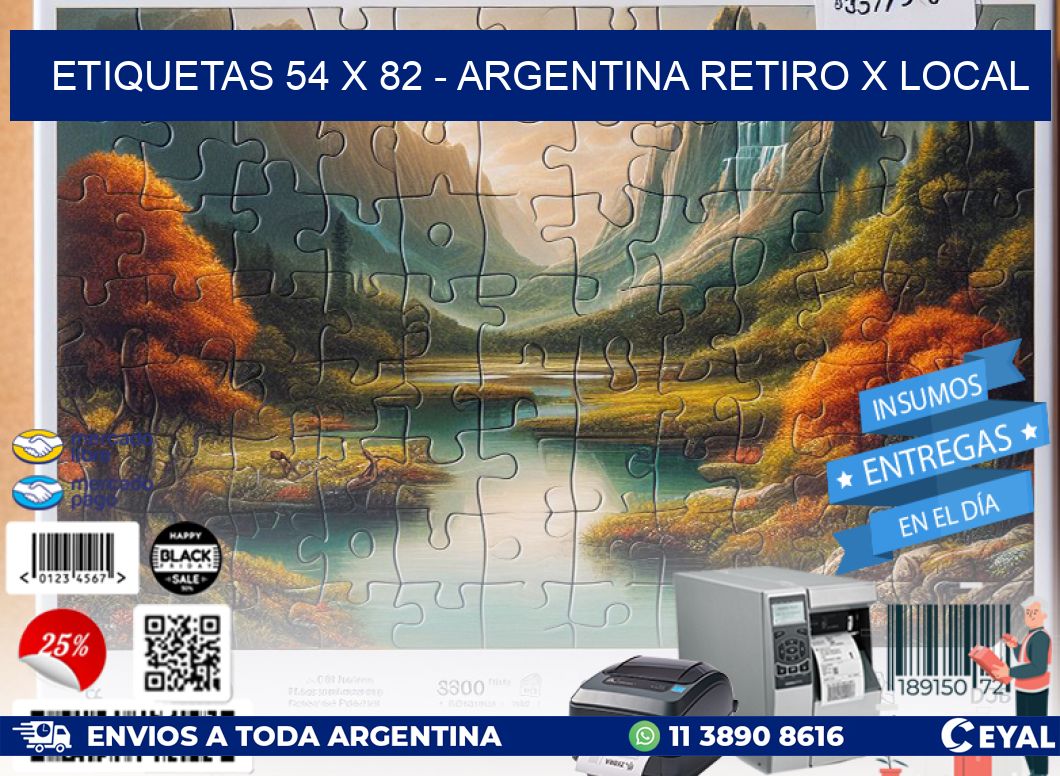 ETIQUETAS 54 x 82 – ARGENTINA RETIRO X LOCAL