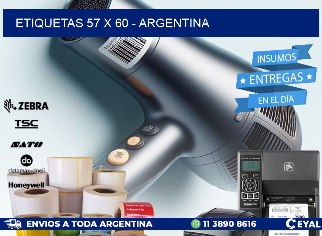 ETIQUETAS 57 x 60 - ARGENTINA