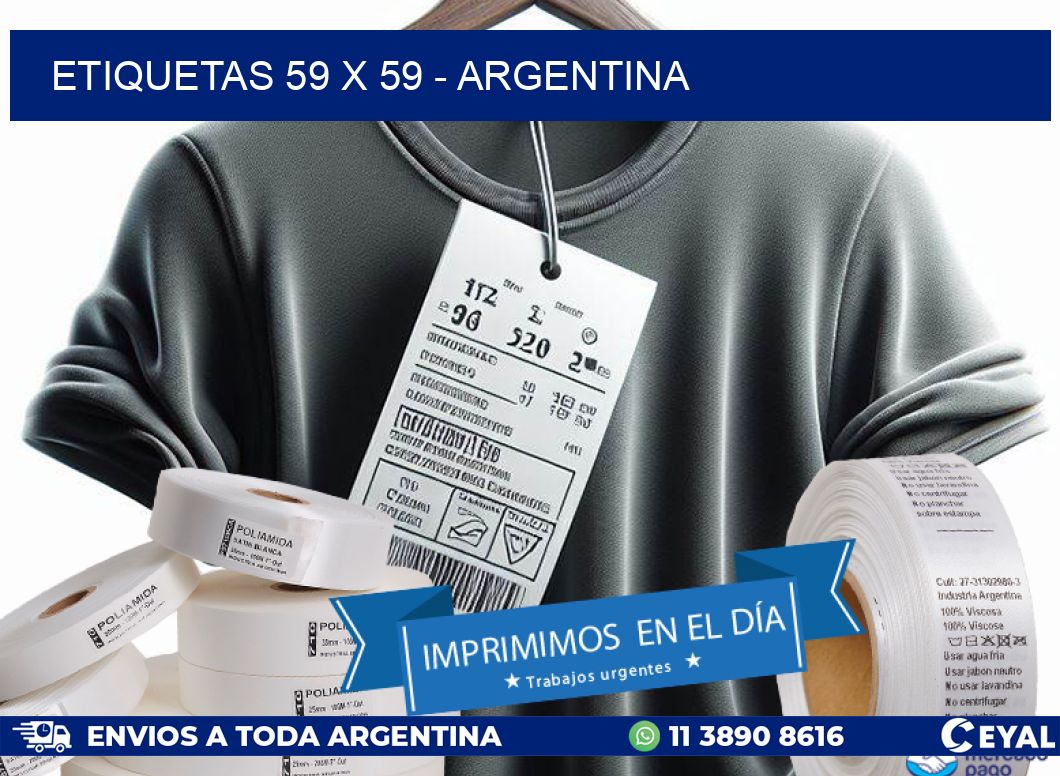 ETIQUETAS 59 x 59 - ARGENTINA