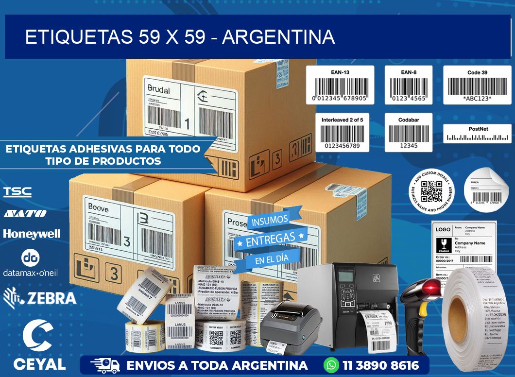 ETIQUETAS 59 x 59 - ARGENTINA