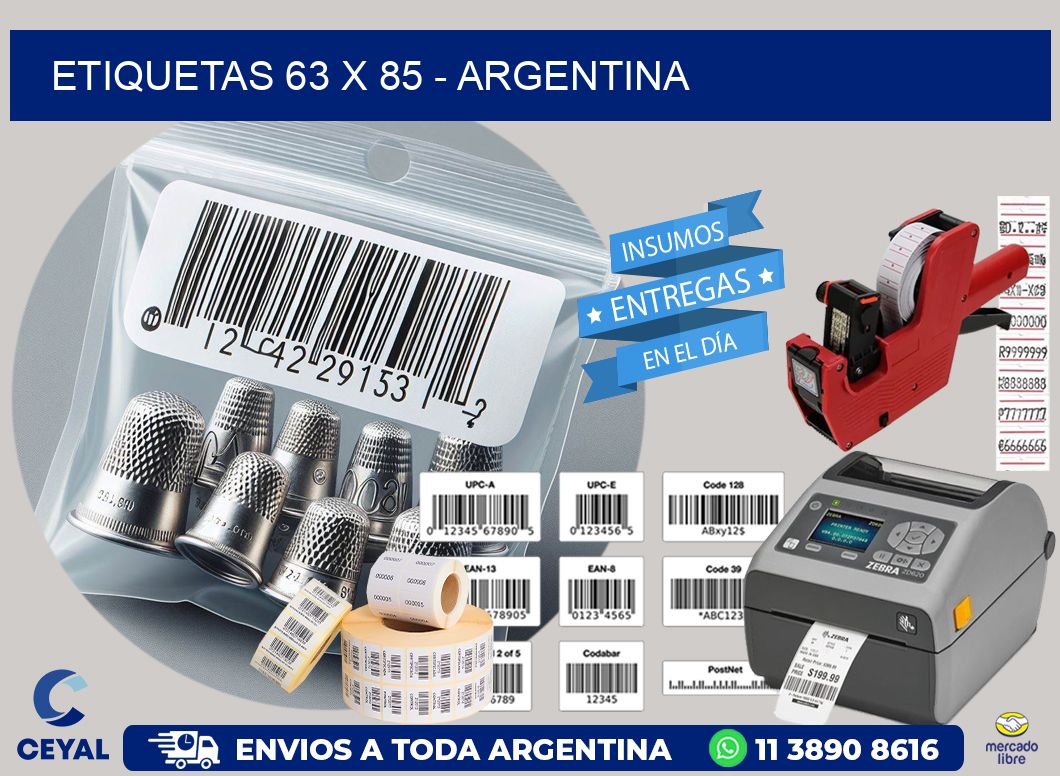 ETIQUETAS 63 x 85 - ARGENTINA