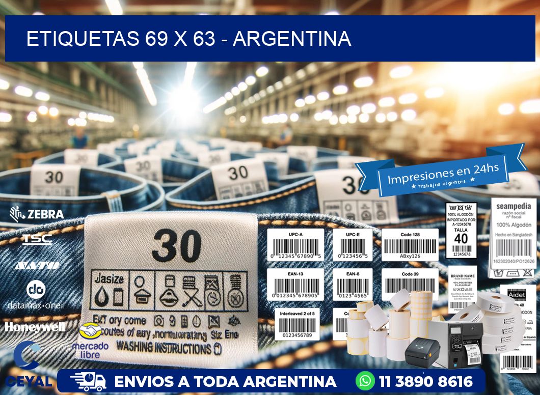 ETIQUETAS 69 x 63 - ARGENTINA