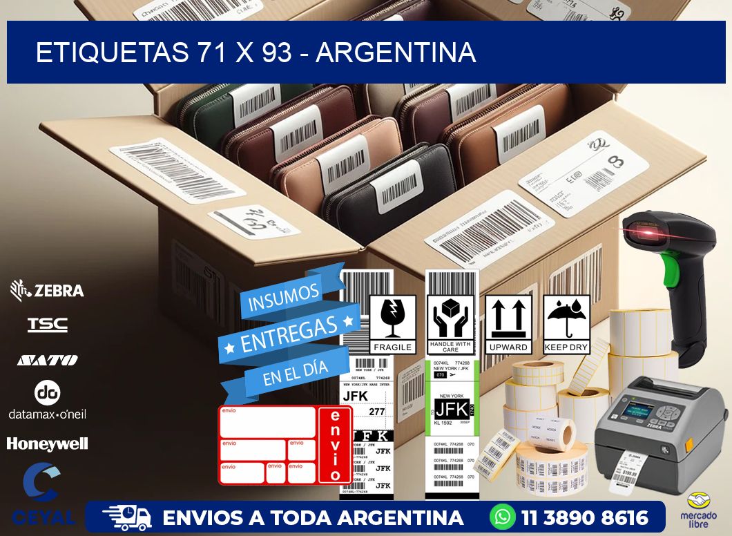 ETIQUETAS 71 x 93 - ARGENTINA