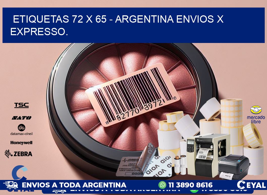 ETIQUETAS 72 x 65 – ARGENTINA ENVIOS X EXPRESSO.