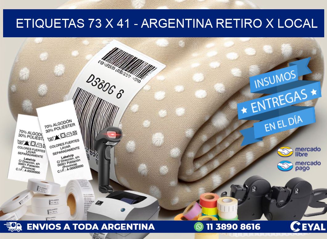 ETIQUETAS 73 x 41 – ARGENTINA RETIRO X LOCAL