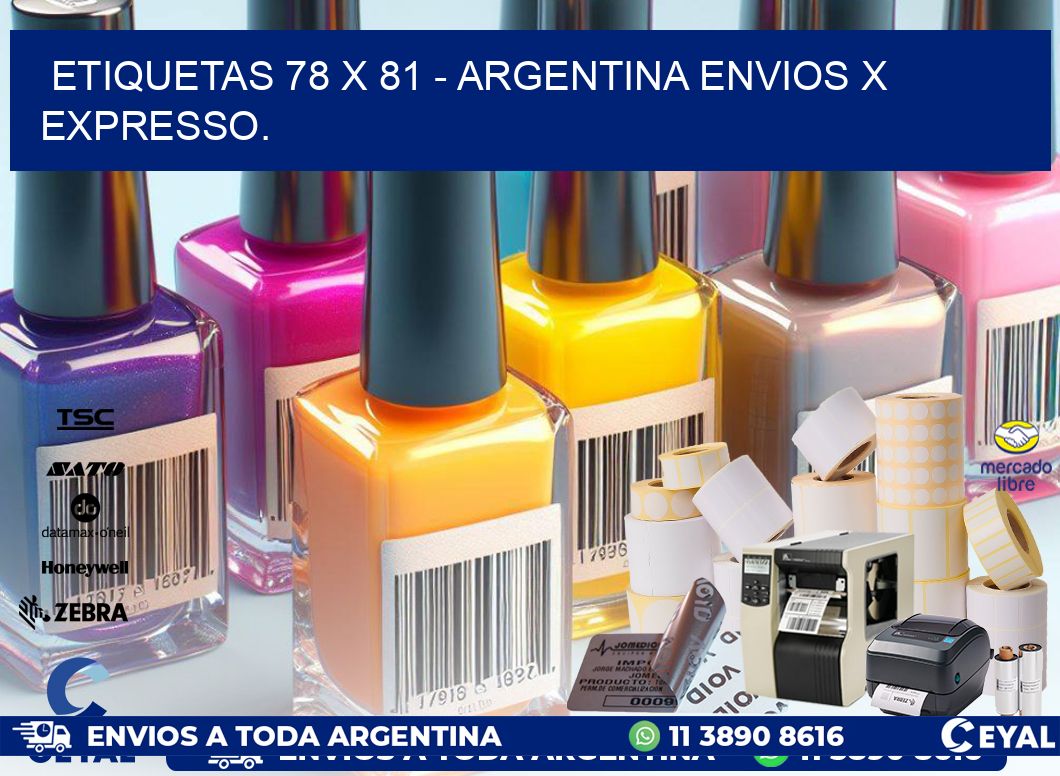 ETIQUETAS 78 x 81 – ARGENTINA ENVIOS X EXPRESSO.