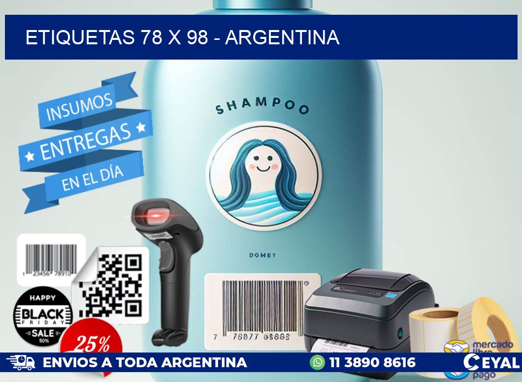 ETIQUETAS 78 x 98 - ARGENTINA