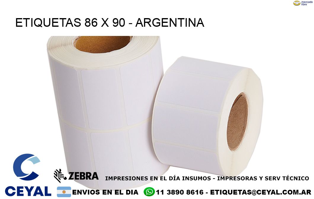 ETIQUETAS 86 x 90 - ARGENTINA