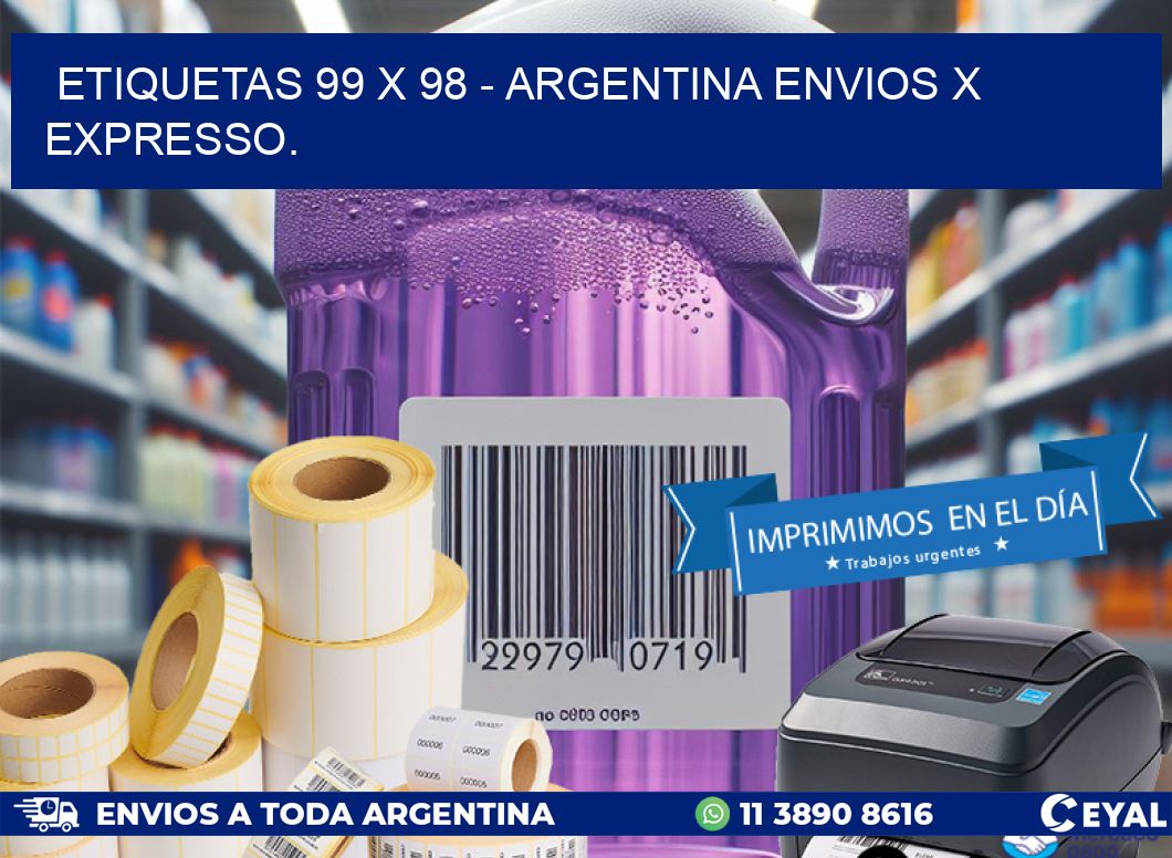 ETIQUETAS 99 x 98 - ARGENTINA ENVIOS X EXPRESSO.