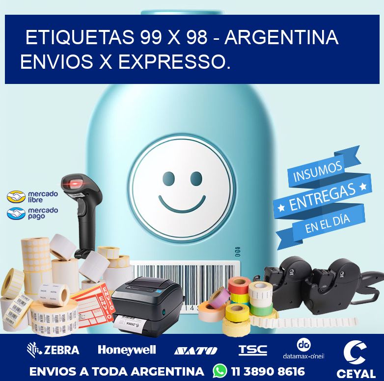 ETIQUETAS 99 x 98 - ARGENTINA ENVIOS X EXPRESSO.