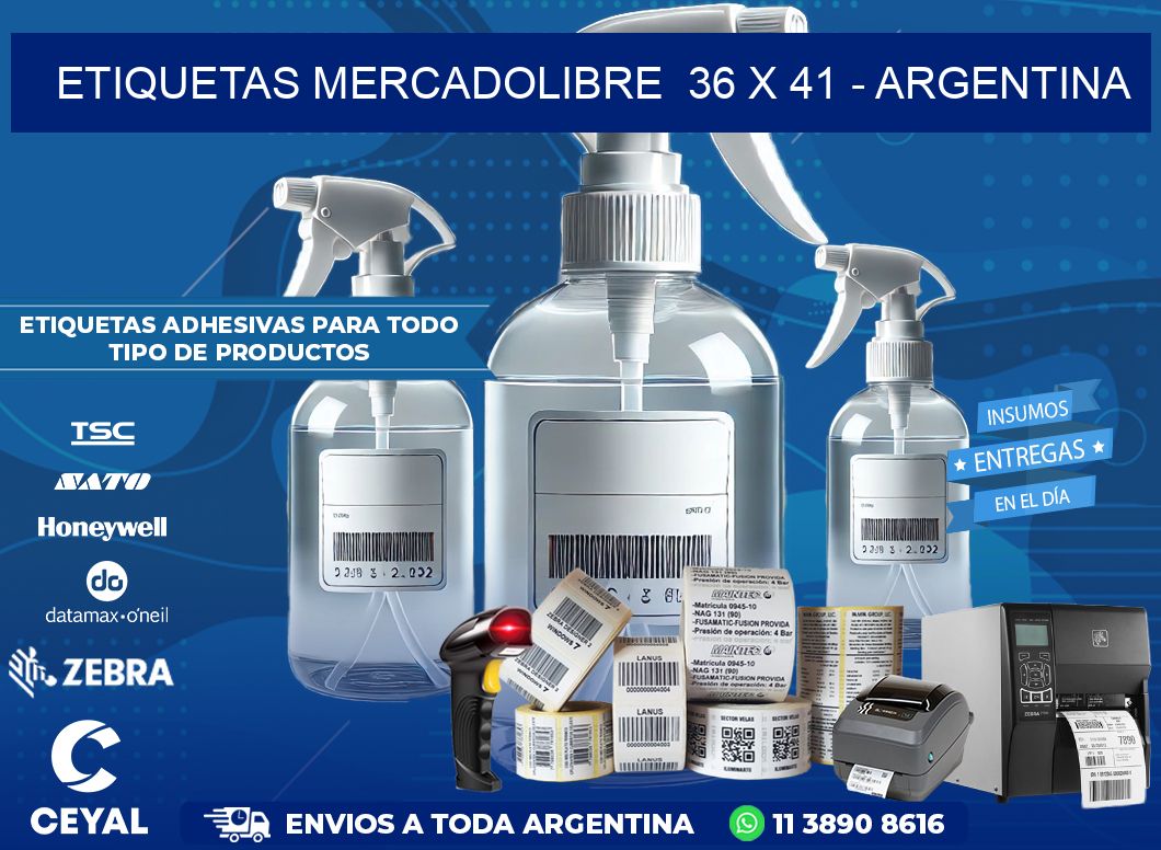 ETIQUETAS MERCADOLIBRE  36 x 41 – ARGENTINA