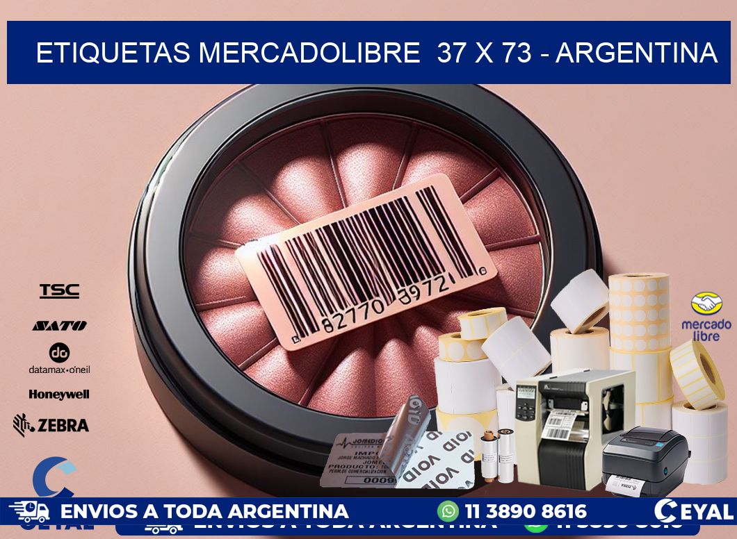 ETIQUETAS MERCADOLIBRE  37 x 73 – ARGENTINA