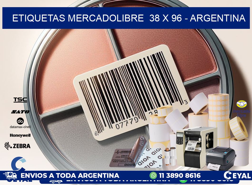 ETIQUETAS MERCADOLIBRE  38 x 96 – ARGENTINA