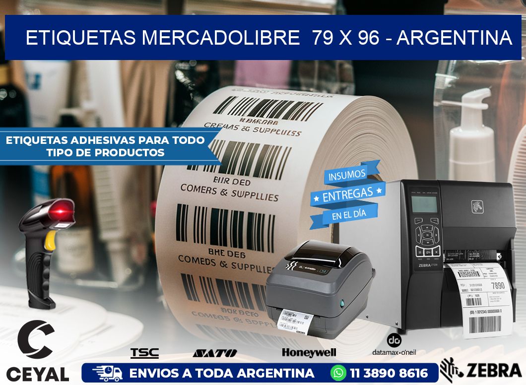 ETIQUETAS MERCADOLIBRE  79 x 96 – ARGENTINA