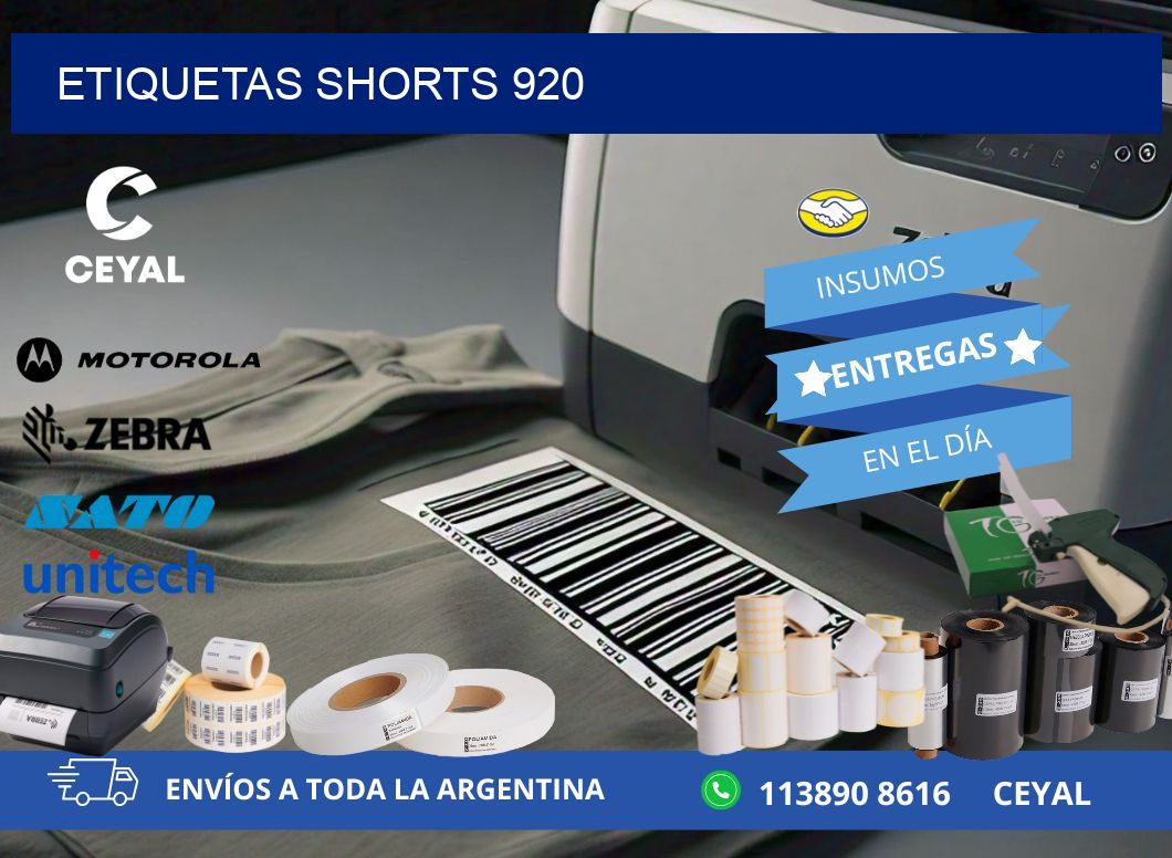 ETIQUETAS SHORTS 920