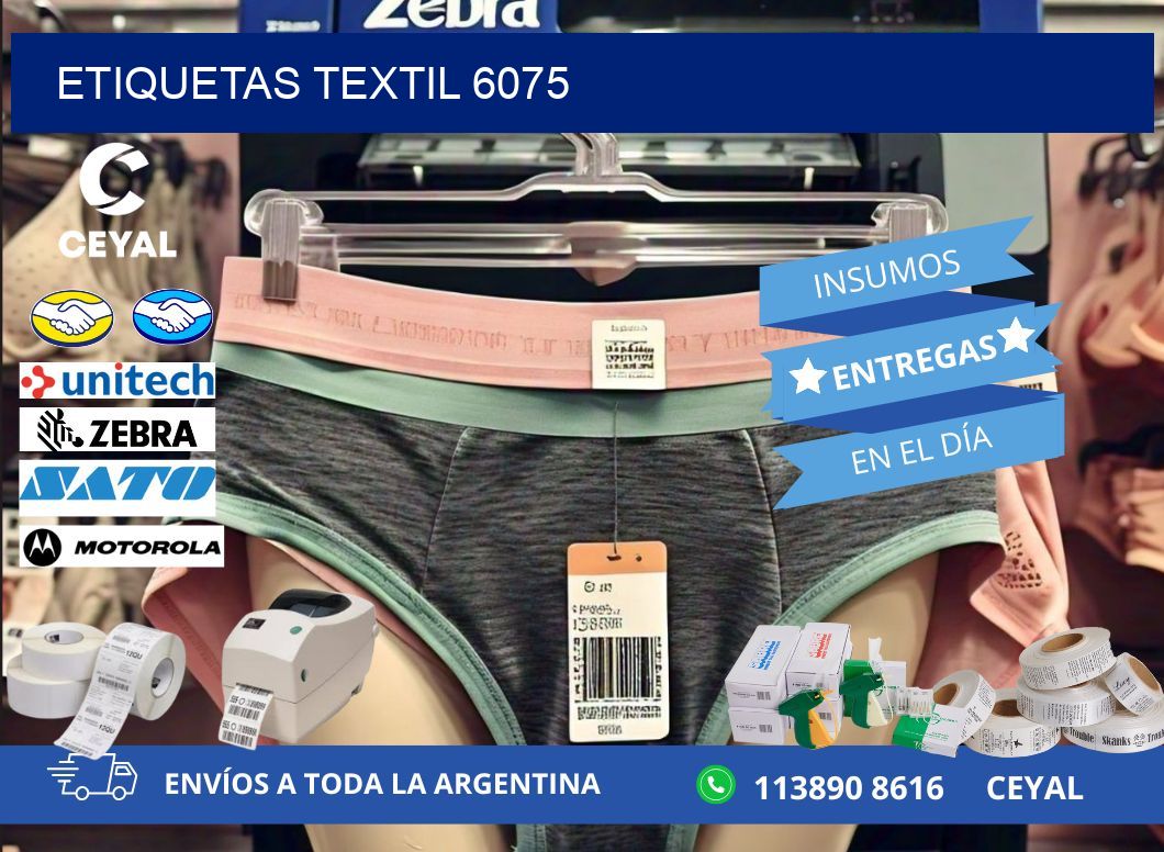 ETIQUETAS TEXTIL 6075
