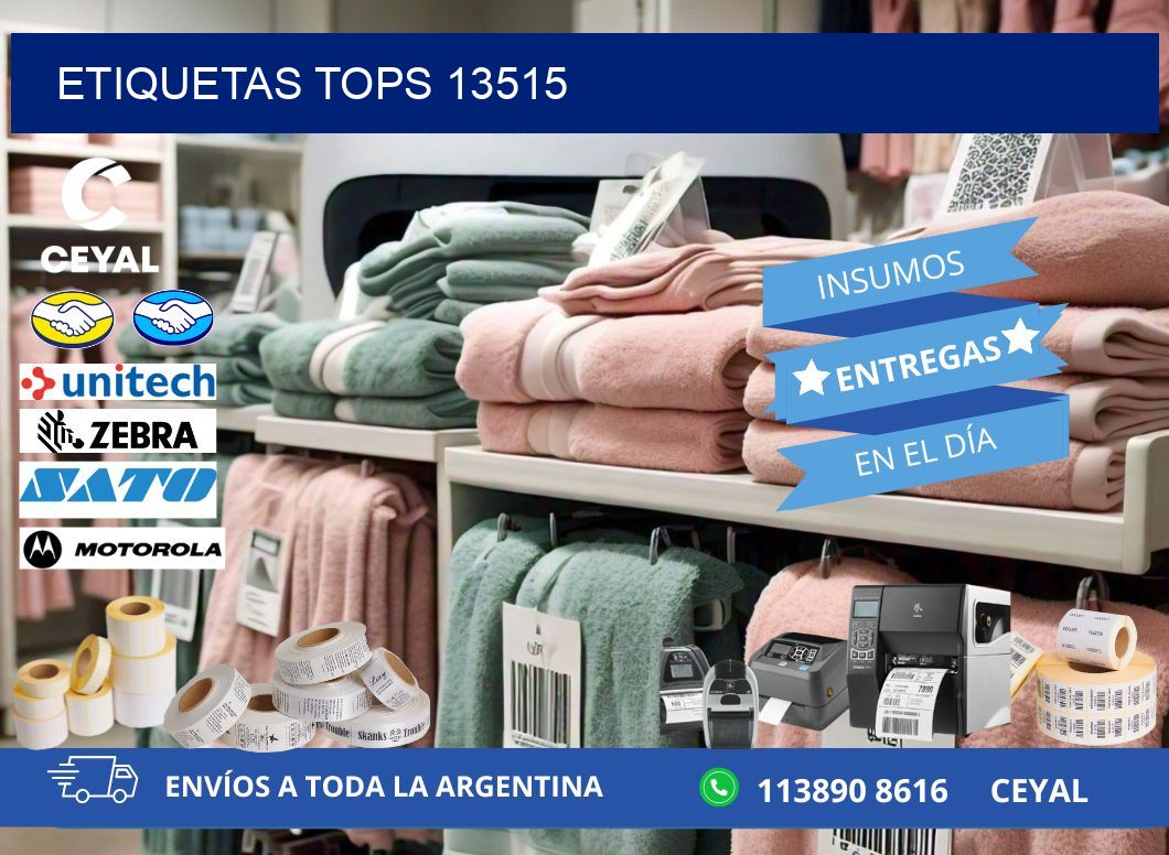 ETIQUETAS TOPS 13515