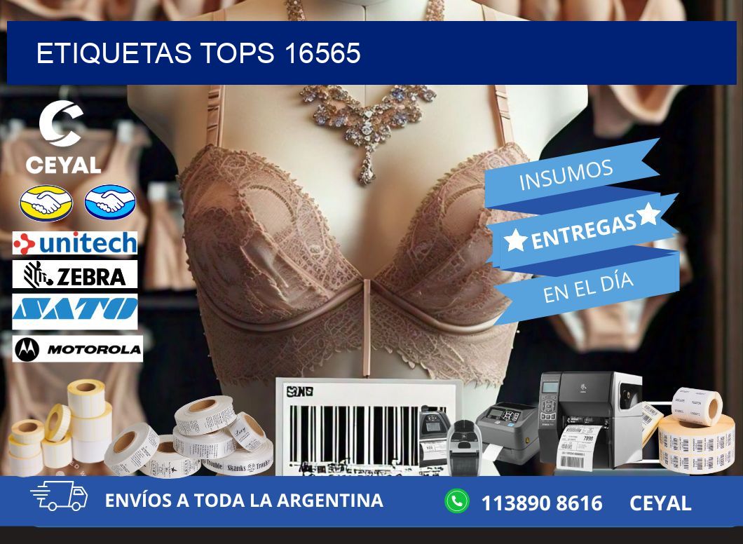 ETIQUETAS TOPS 16565