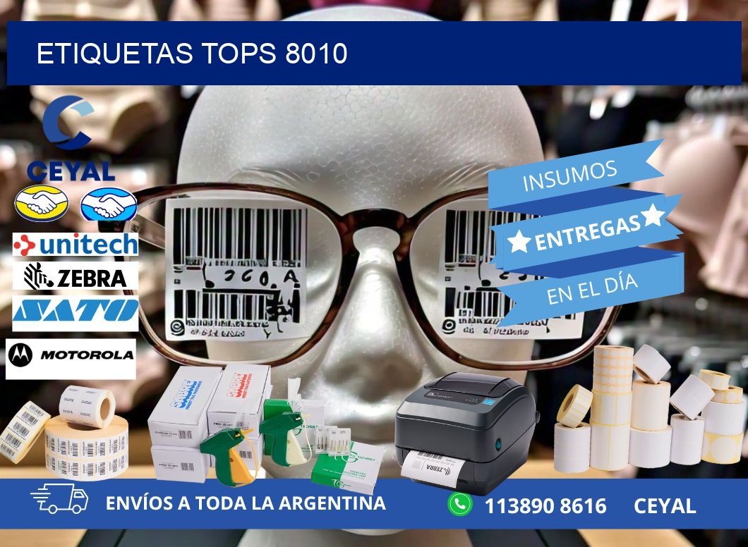 ETIQUETAS TOPS 8010