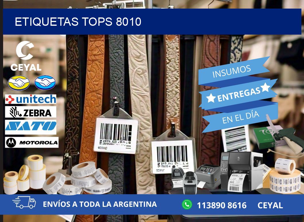 ETIQUETAS TOPS 8010