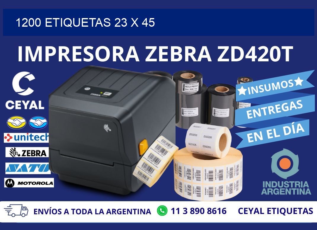 1200 ETIQUETAS 23 x 45