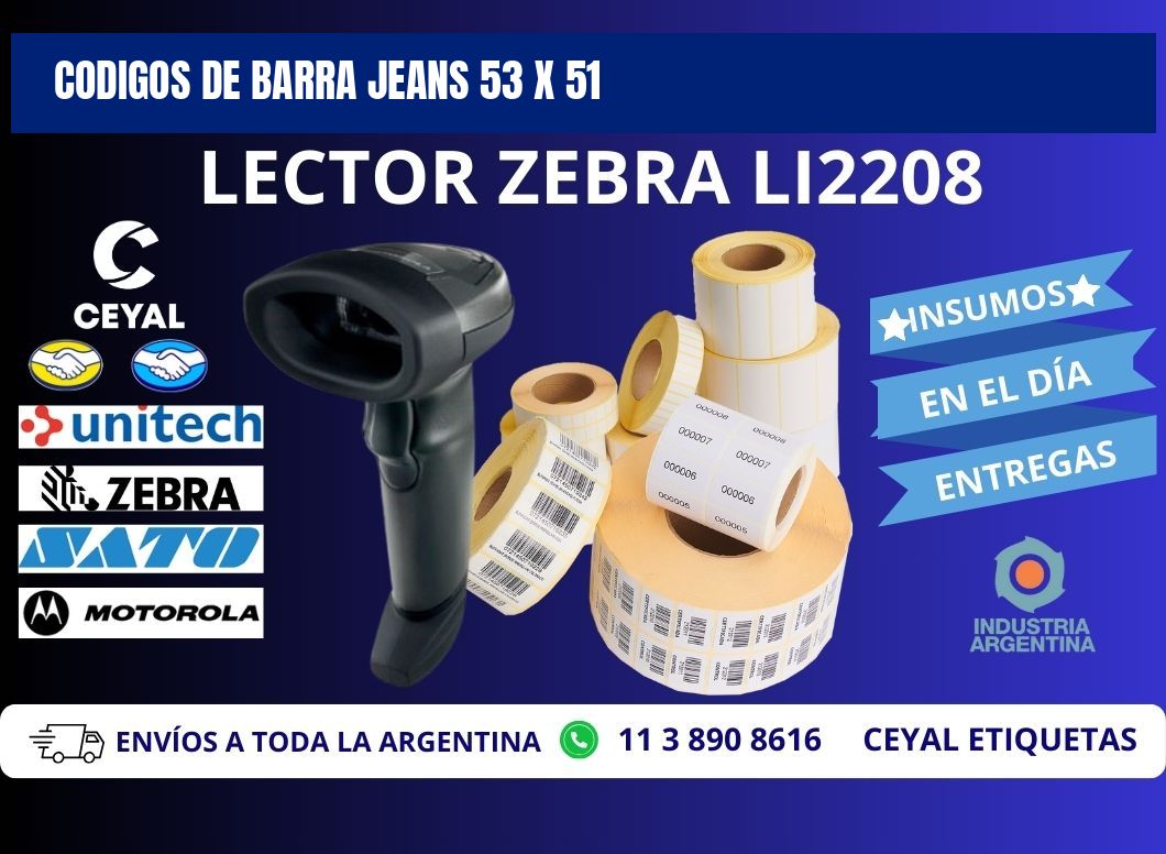 CODIGOS DE BARRA JEANS 53 x 51