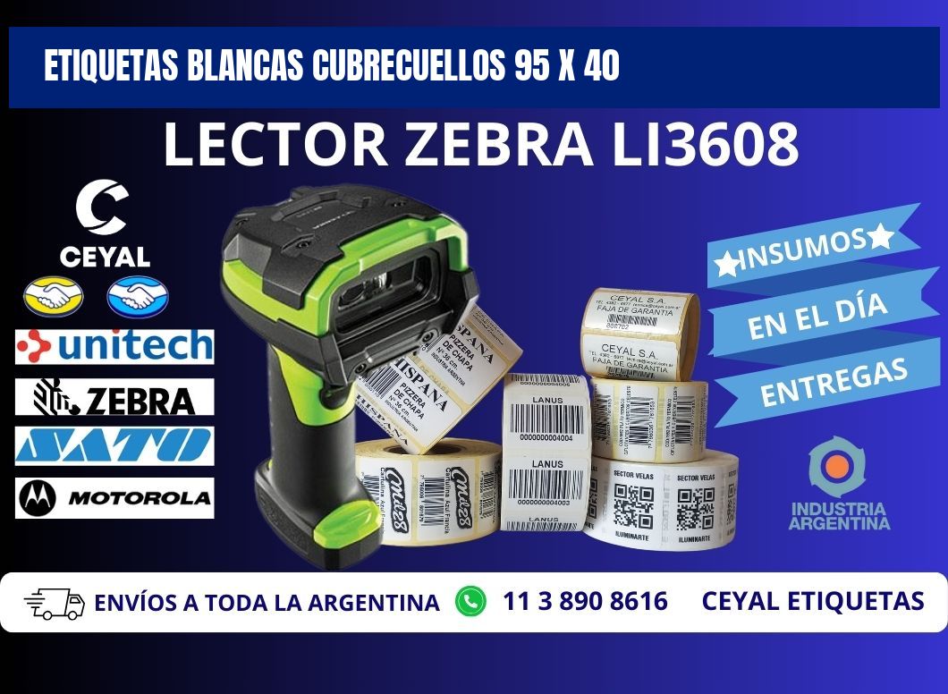 ETIQUETAS BLANCAS CUBRECUELLOS 95 x 40