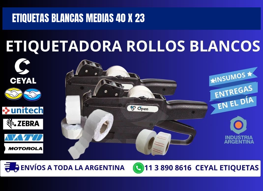 ETIQUETAS BLANCAS MEDIAS 40 x 23