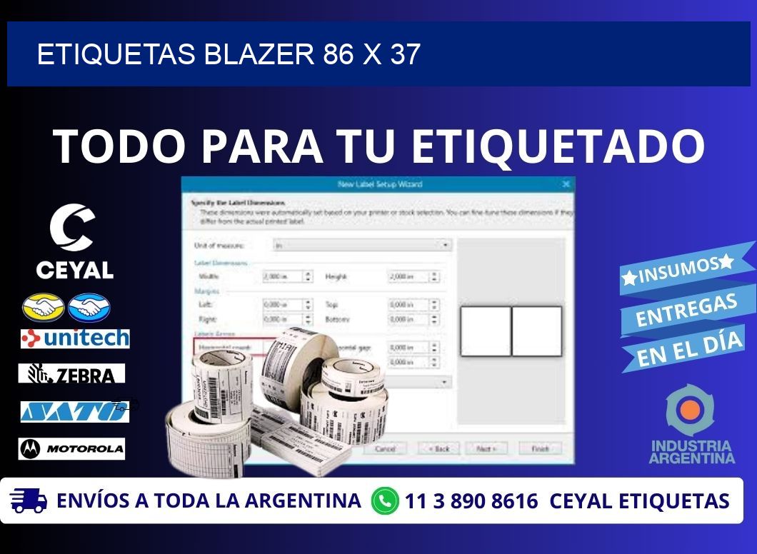 ETIQUETAS BLAZER 86 x 37