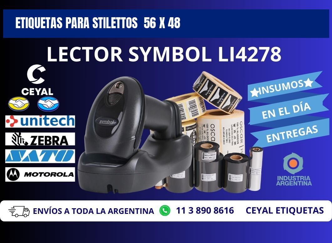 ETIQUETAS PARA STILETTOS  56 x 48