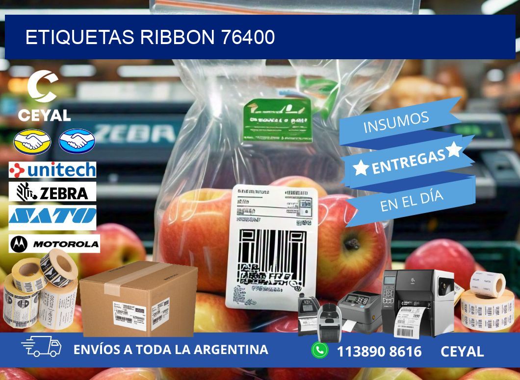 ETIQUETAS RIBBON 76400