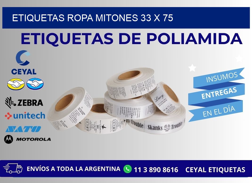 ETIQUETAS ROPA MITONES 33 x 75