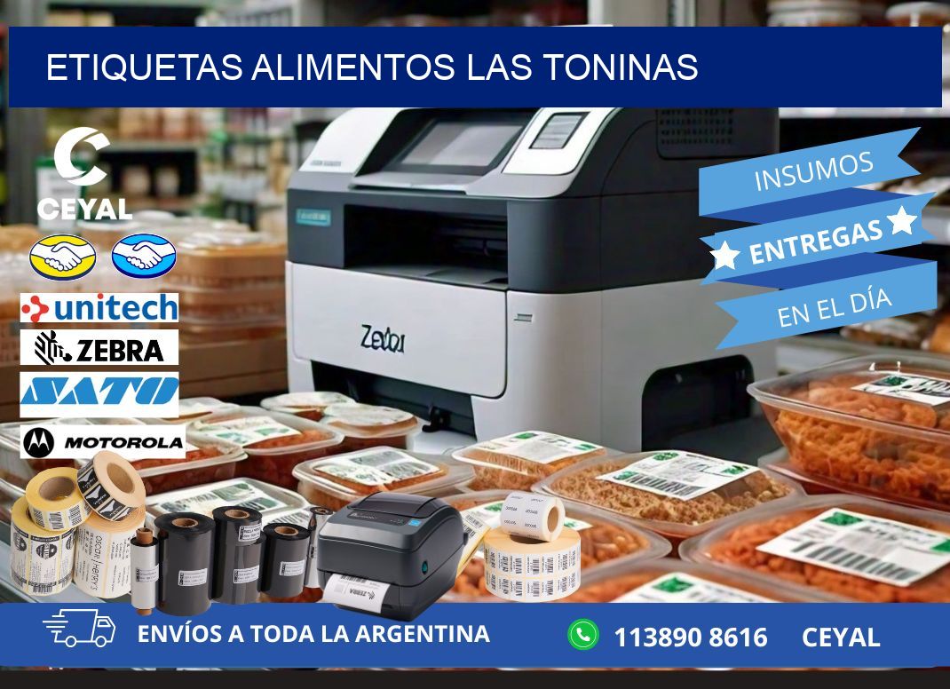 Etiquetas alimentos Las Toninas