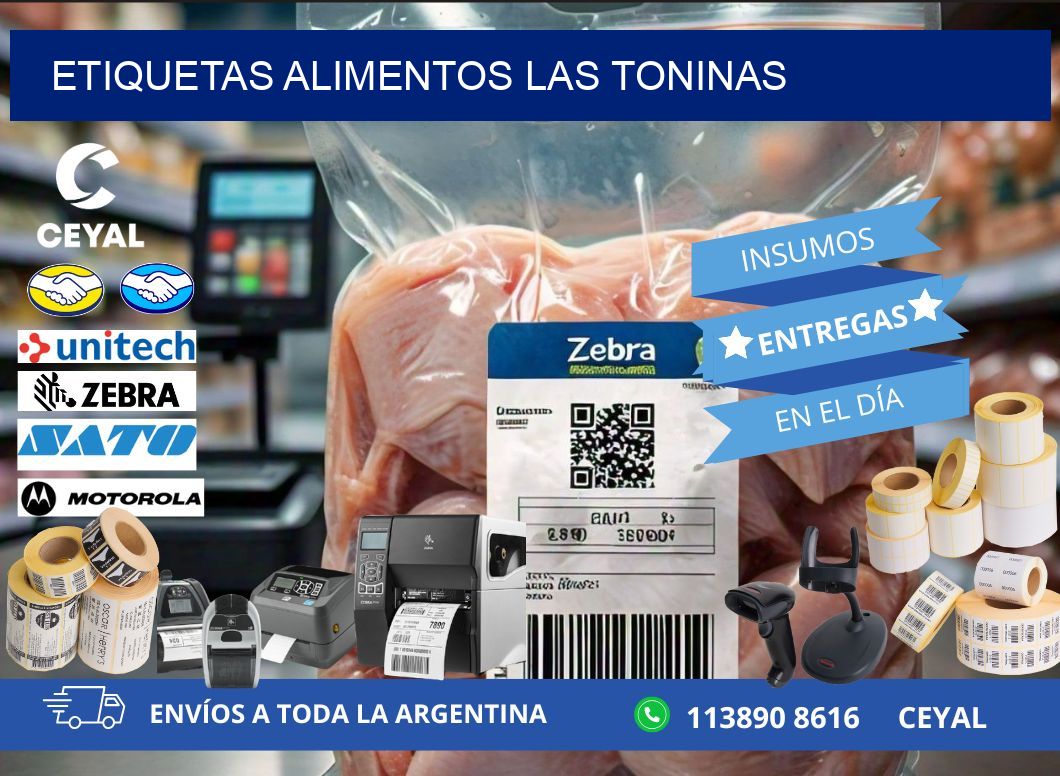 Etiquetas alimentos Las Toninas