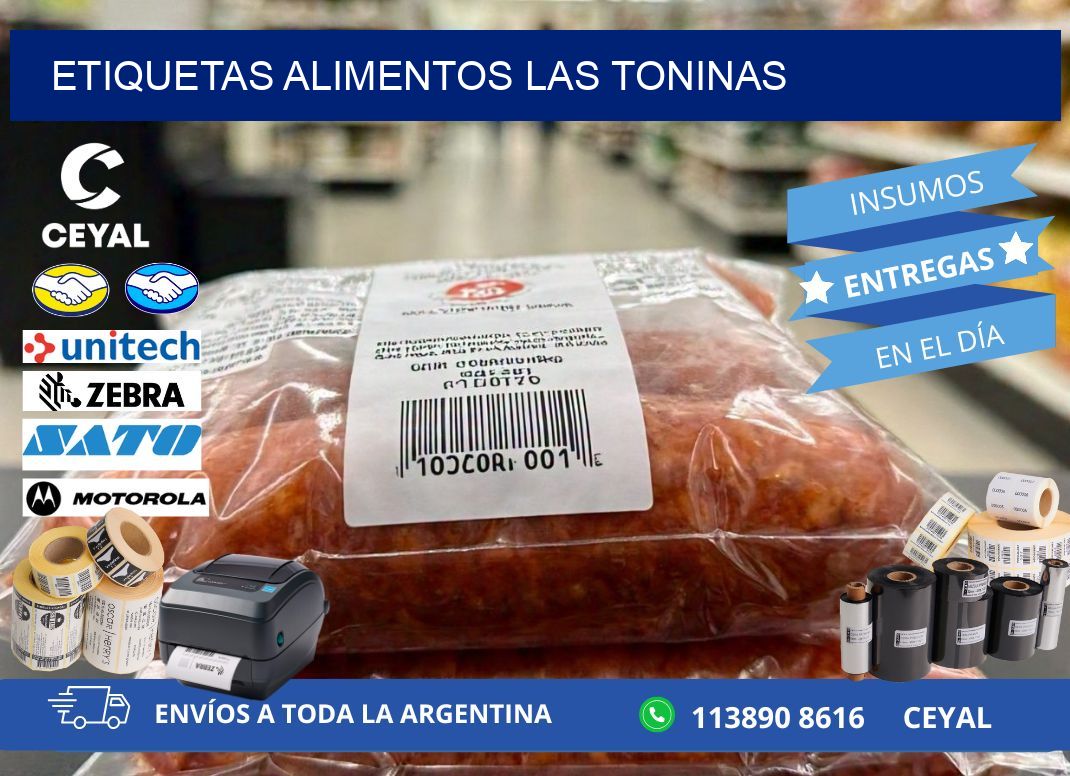 Etiquetas alimentos Las Toninas