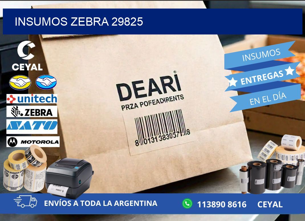 INSUMOS ZEBRA 29825