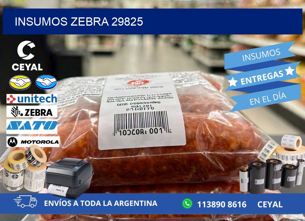 INSUMOS ZEBRA 29825
